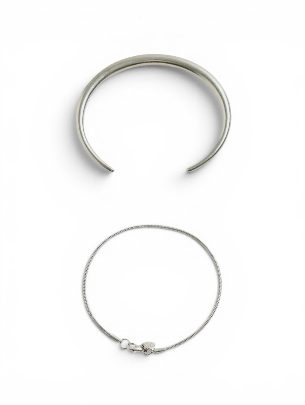 ZARA Pack of Two Combined Metal Bracelets